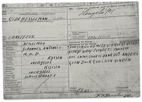 Document uit 1943